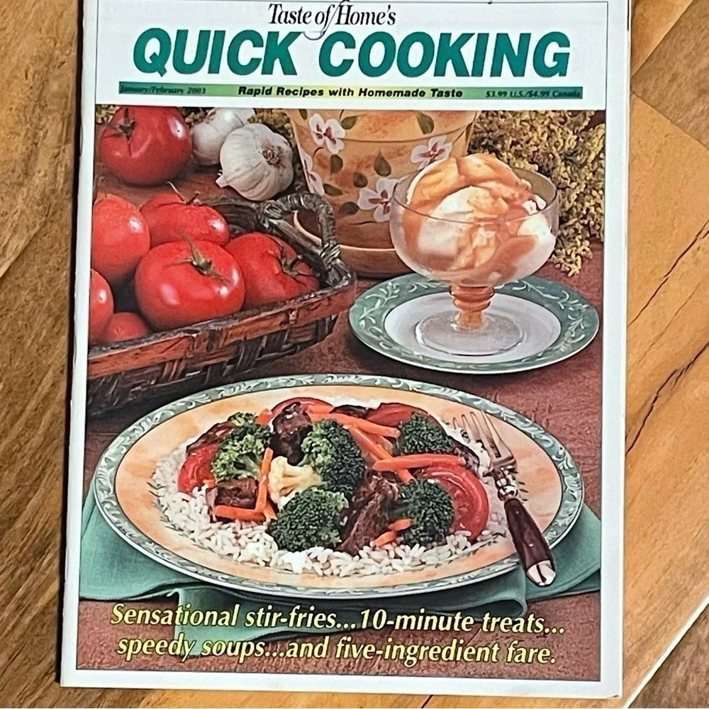 Taste of Home Quick Cooking Magazines Lot/Bundle of 8